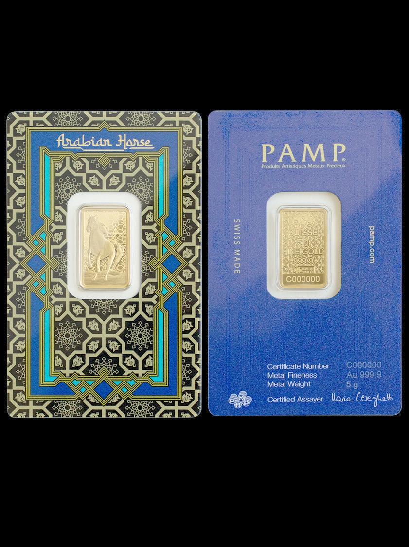 Arabian Horse 5g Pure Gold Bar – SW31932 image 2 of 2