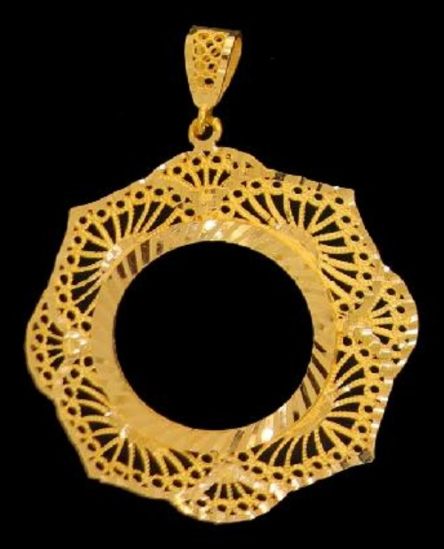 21K Gold Coin Frame