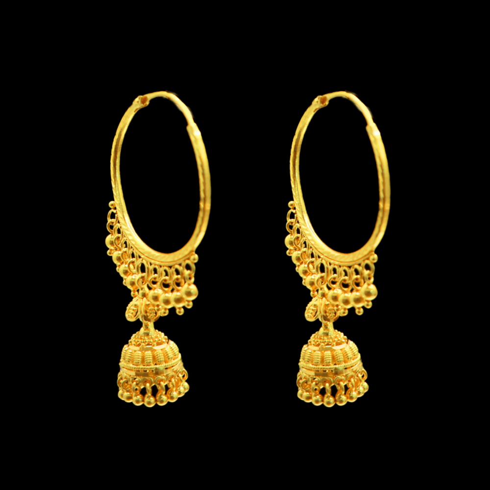 22K Gold Earrings - SD32249