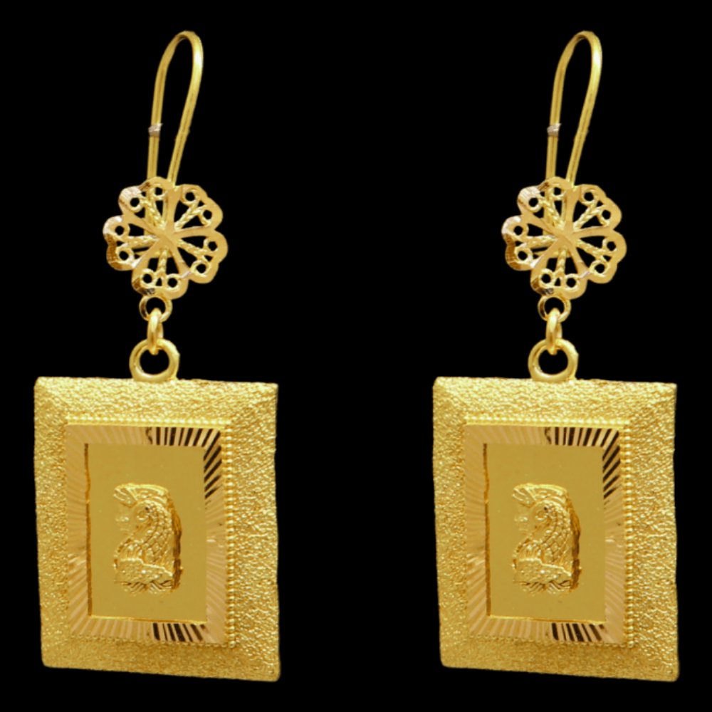 21K Gold Drop Earrings - SW32927