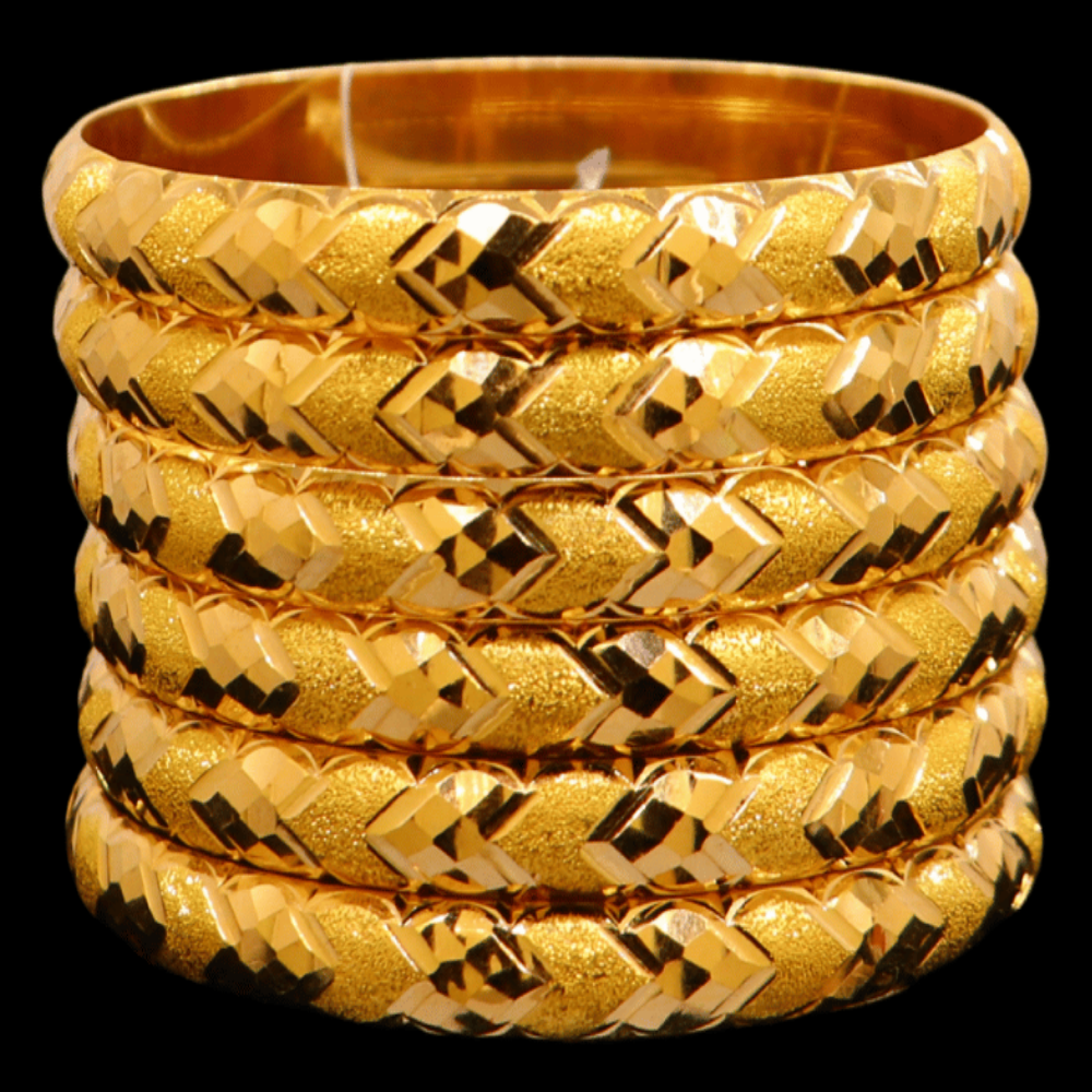 21K Gold Bangle Set (S)