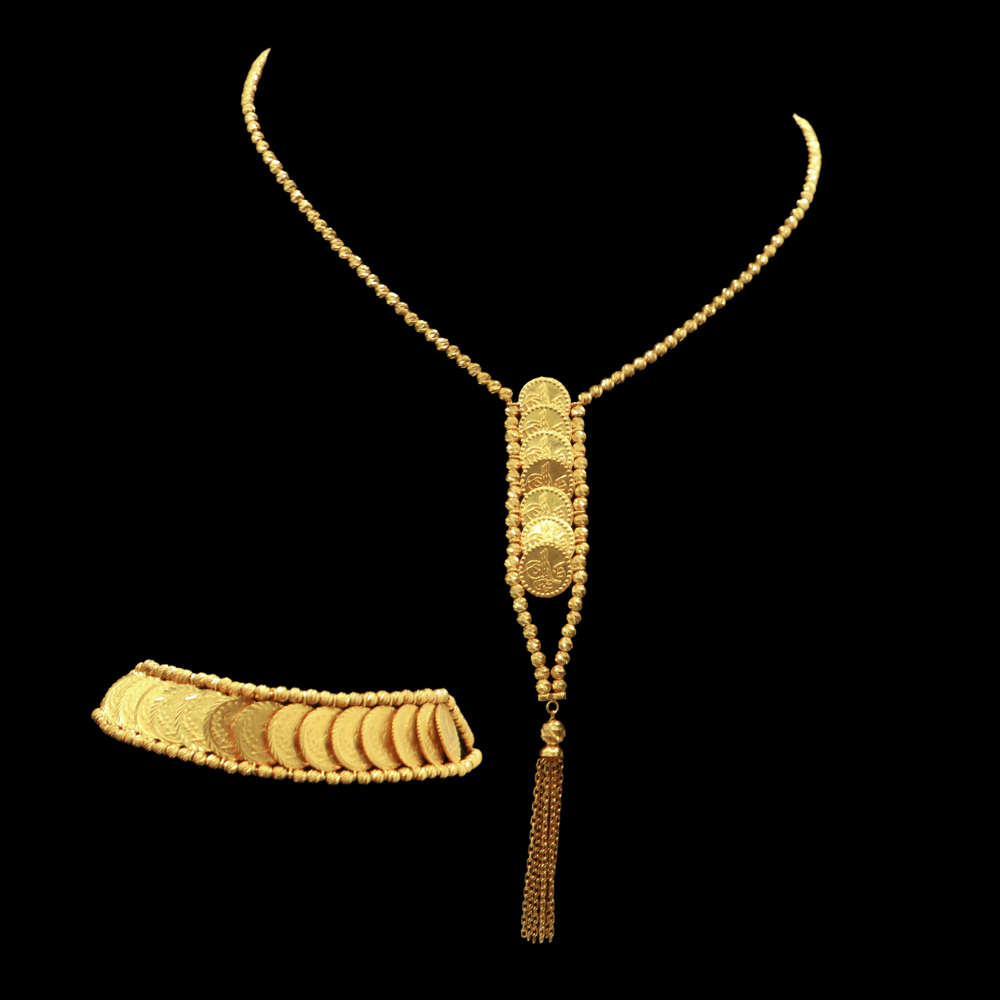 22K Gold Necklace Set