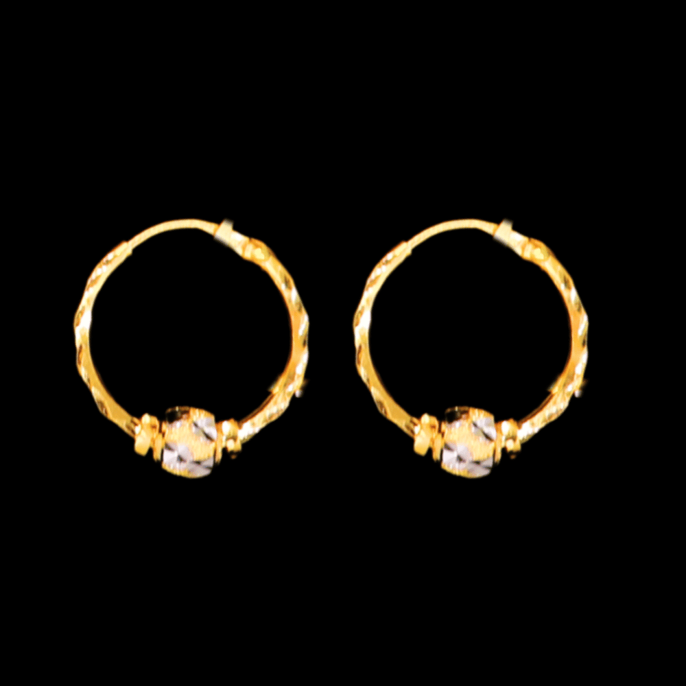 22K Gold Earrings - SW33489