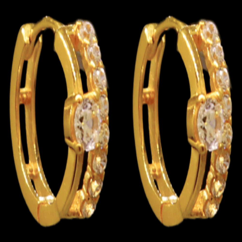 21K Gold Drop Earrings - SW33401