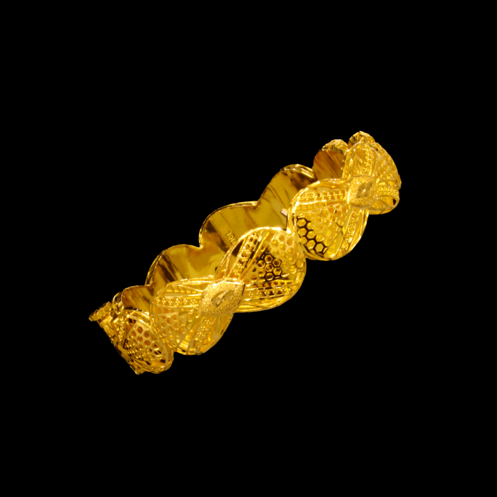 21K Gold Bangle Bracelet – SW23996 image 2 of 2