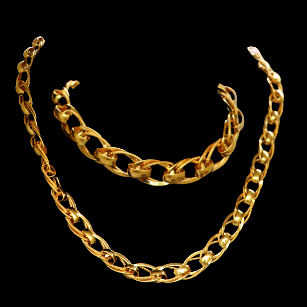 21K Gold Necklace Set