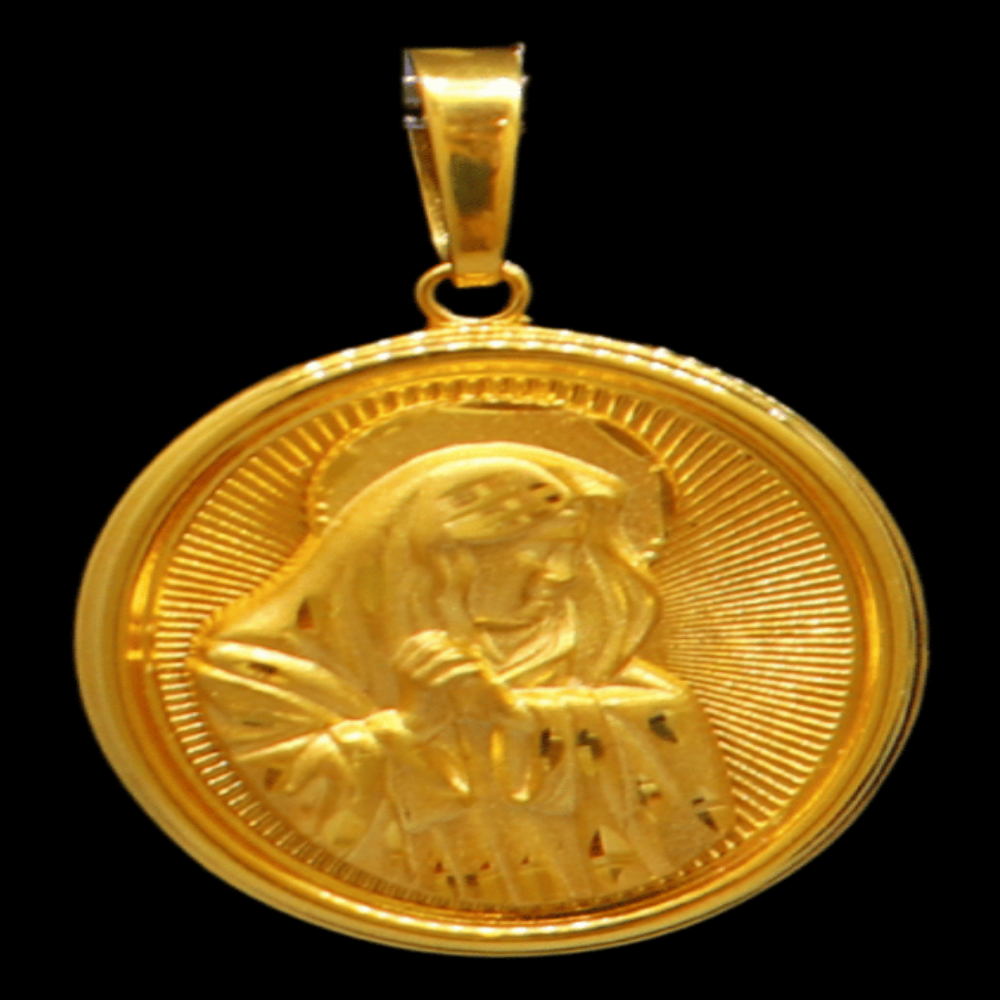 21K Gold Christian Pendant - SW33036
