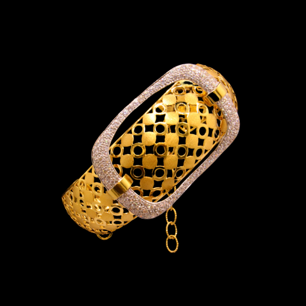 21K Gold Bangle Bracelet – SB24206 image 2 of 2