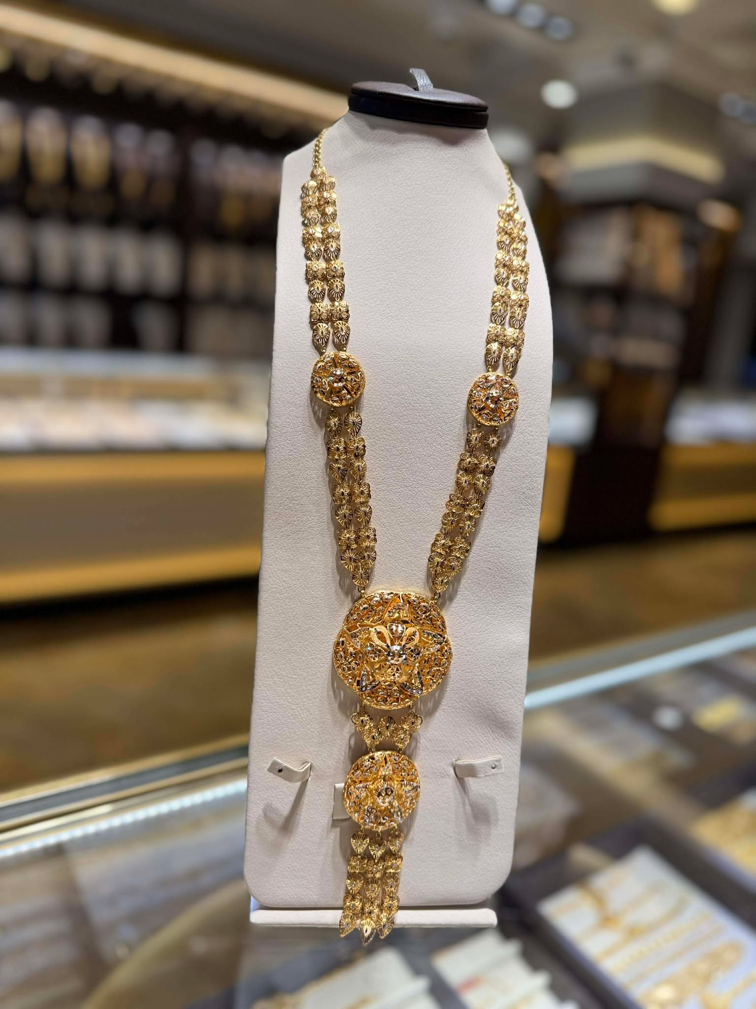21K Gold Long Necklace - SB27969