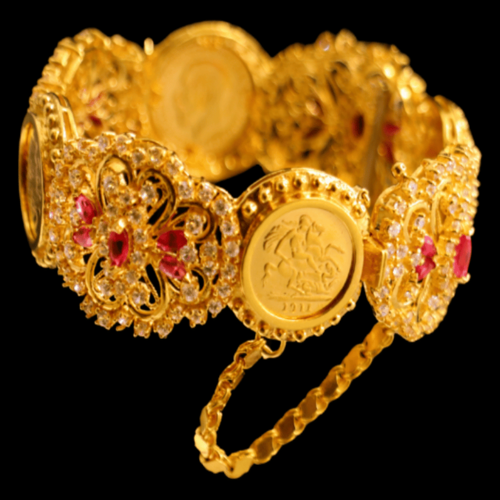 21K Gold Bangle Bracelet