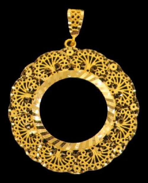 21K Gold Coin Frame