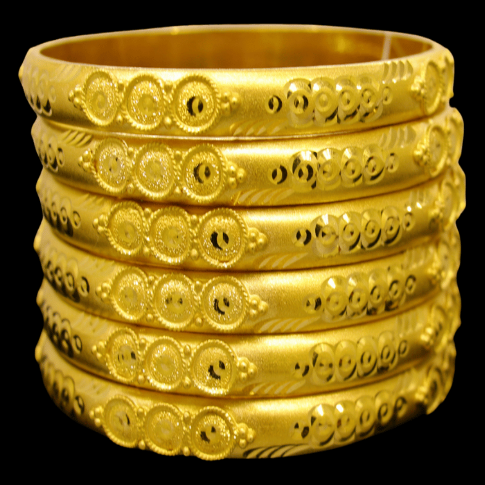 21K Gold Bangle Set (S)
