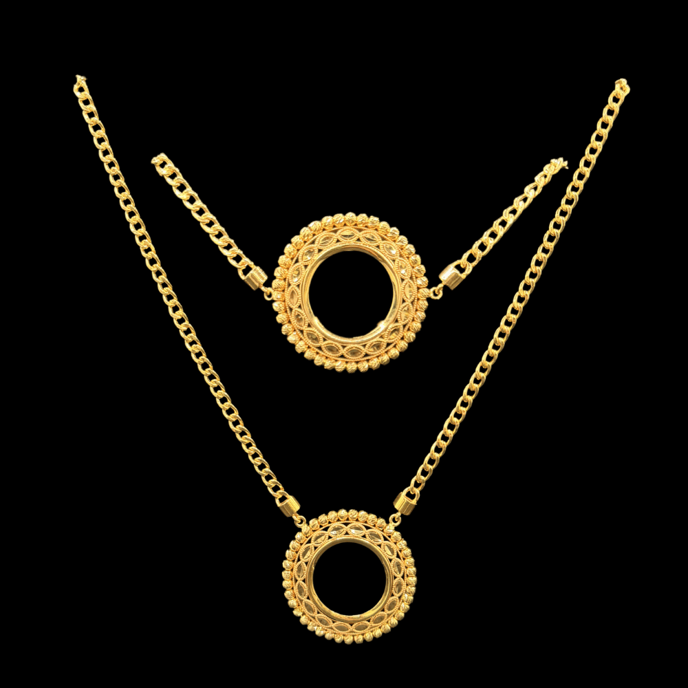 21K Gold Necklace Set