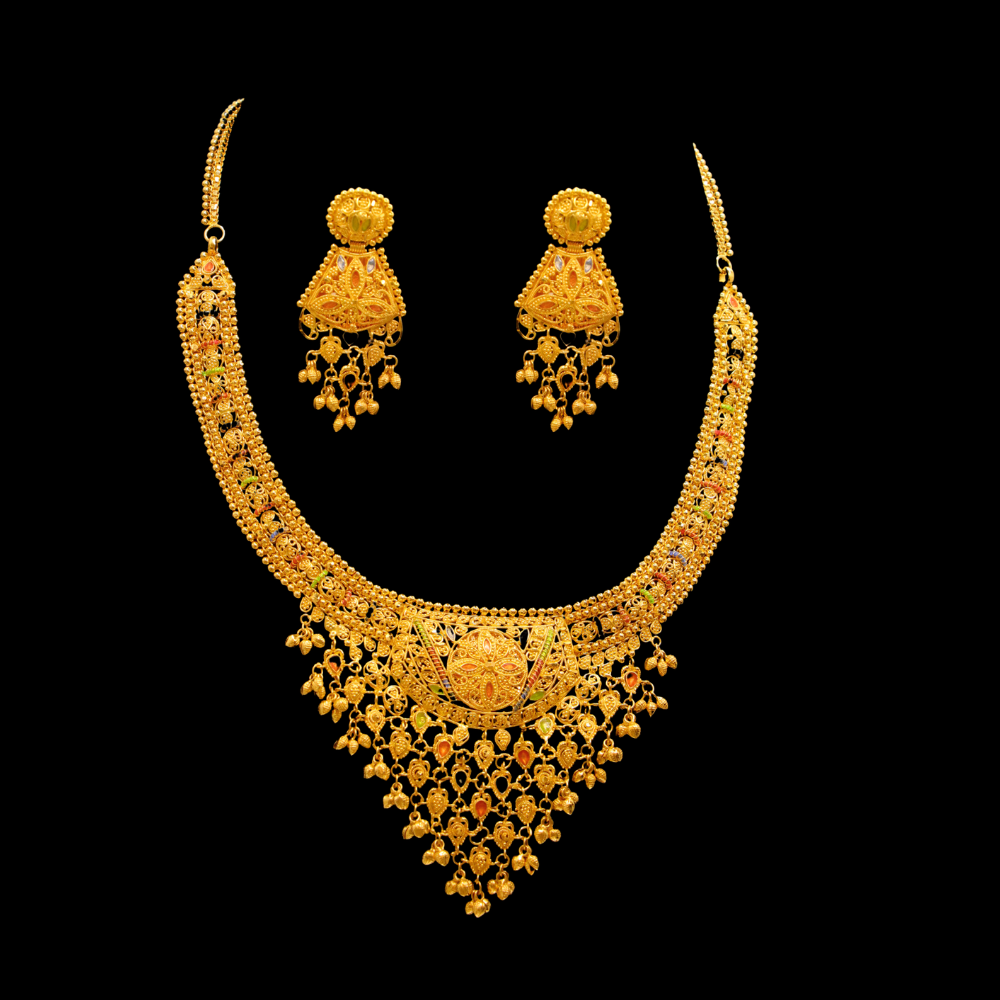 22K Gold Necklace Set