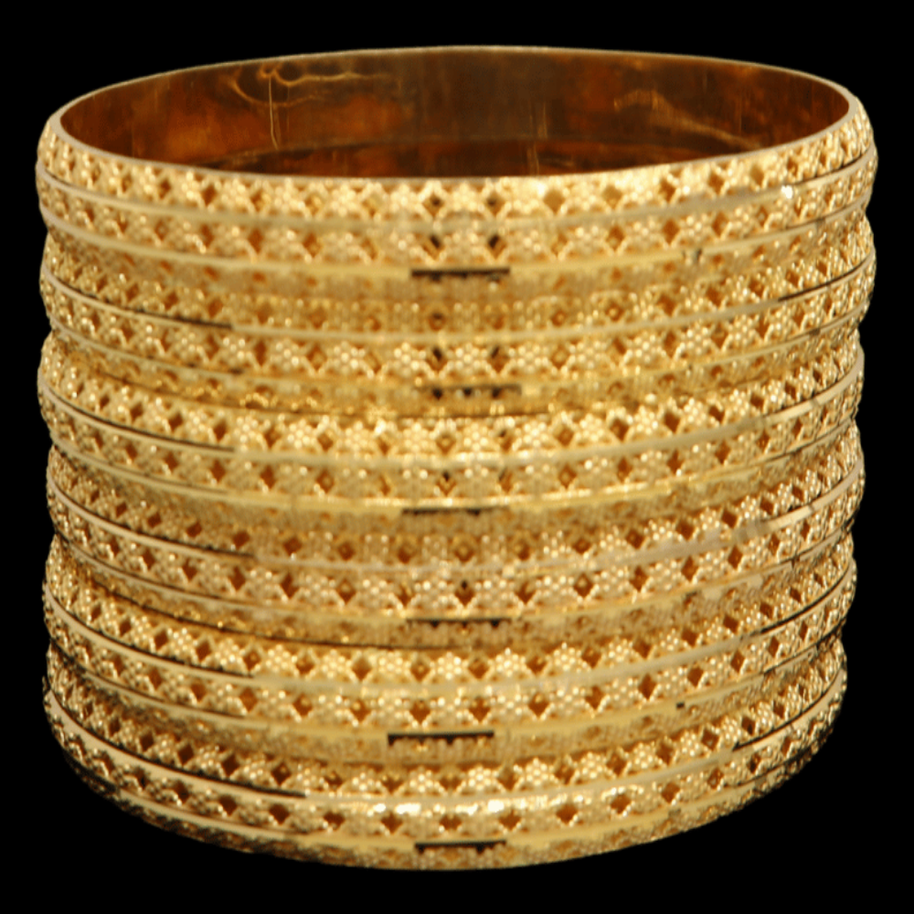 21K Gold Bangle Set (S)