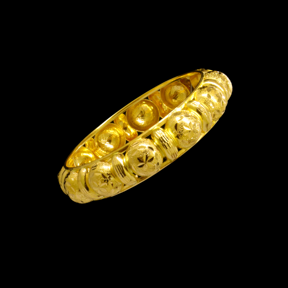 21K Gold Bangle Bracelet – SW23635 image 2 of 2
