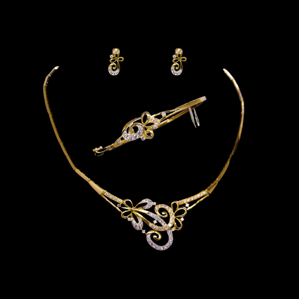 21K Gold Necklace Set