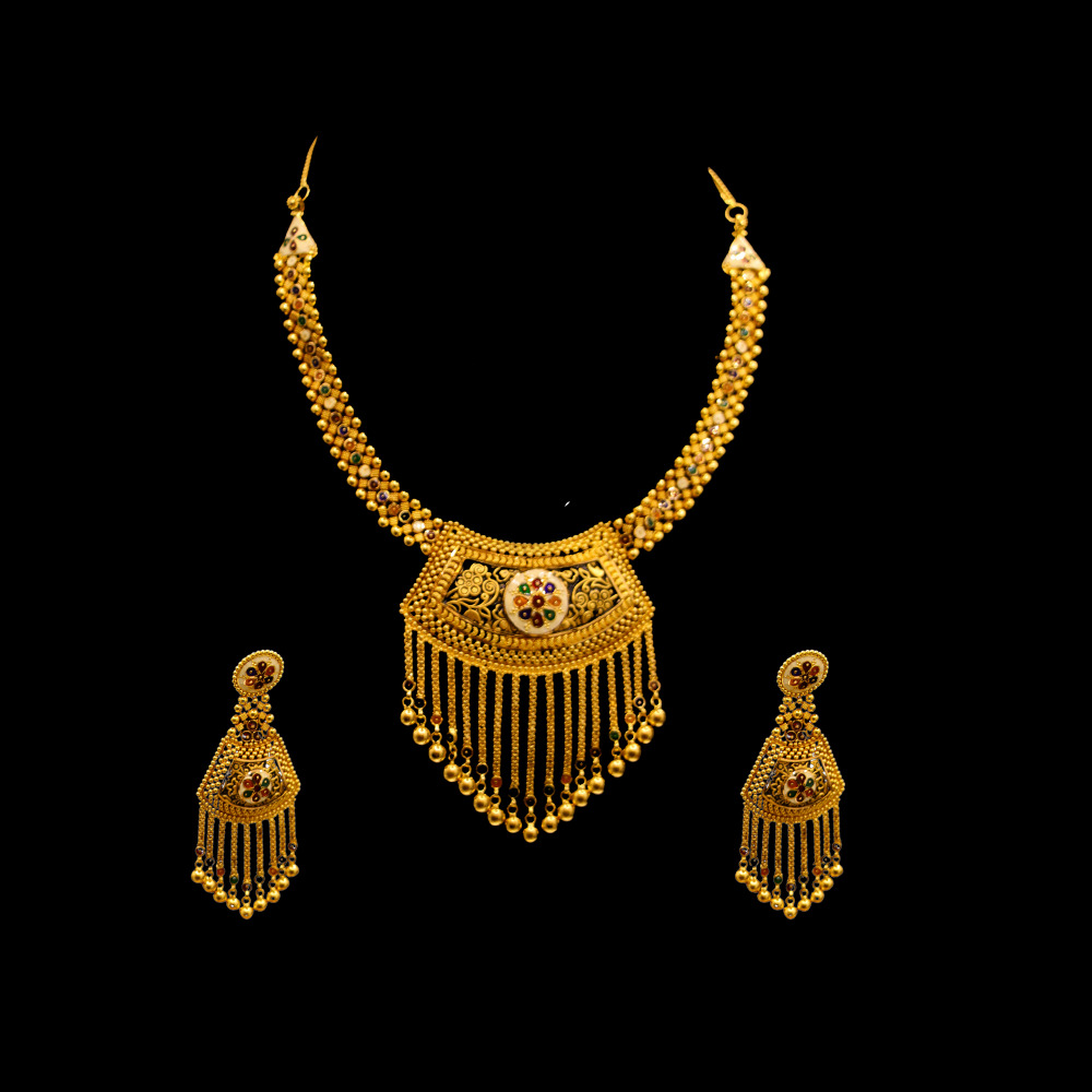 22K Gold Necklace Set