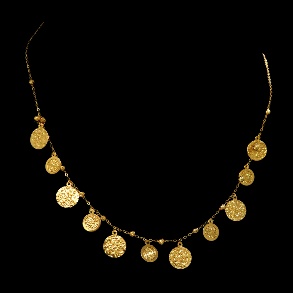 21K Gold Long Necklace - SW33569