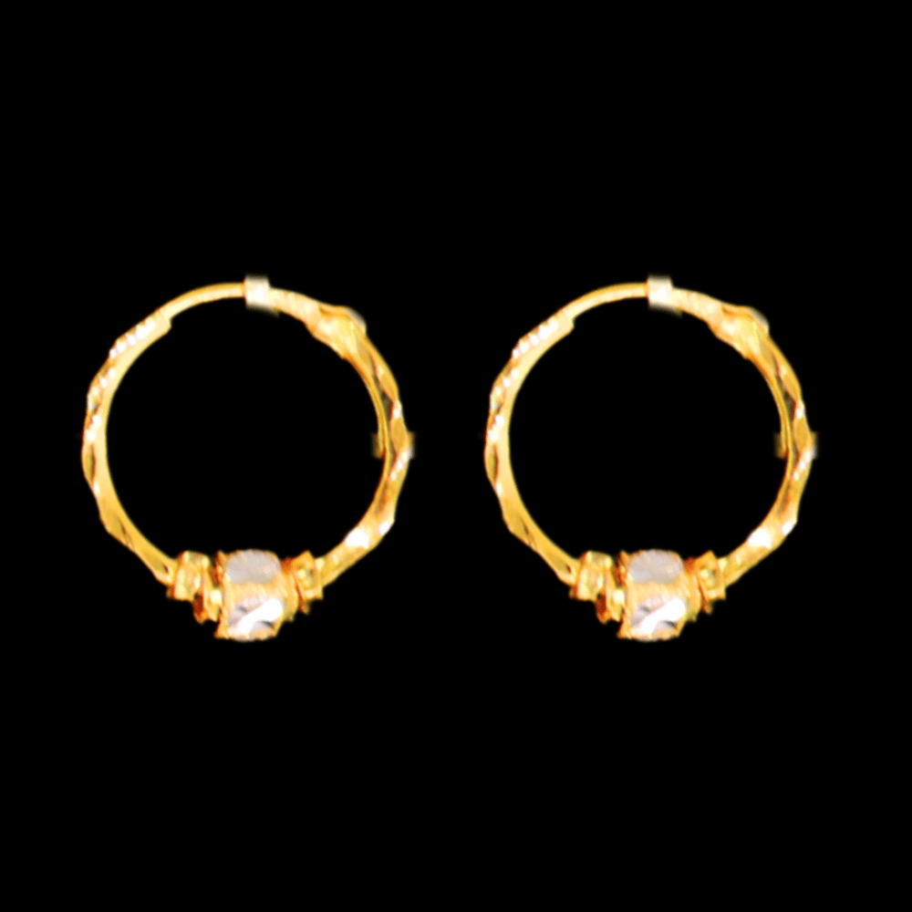 22K Gold Earrings - SW33487
