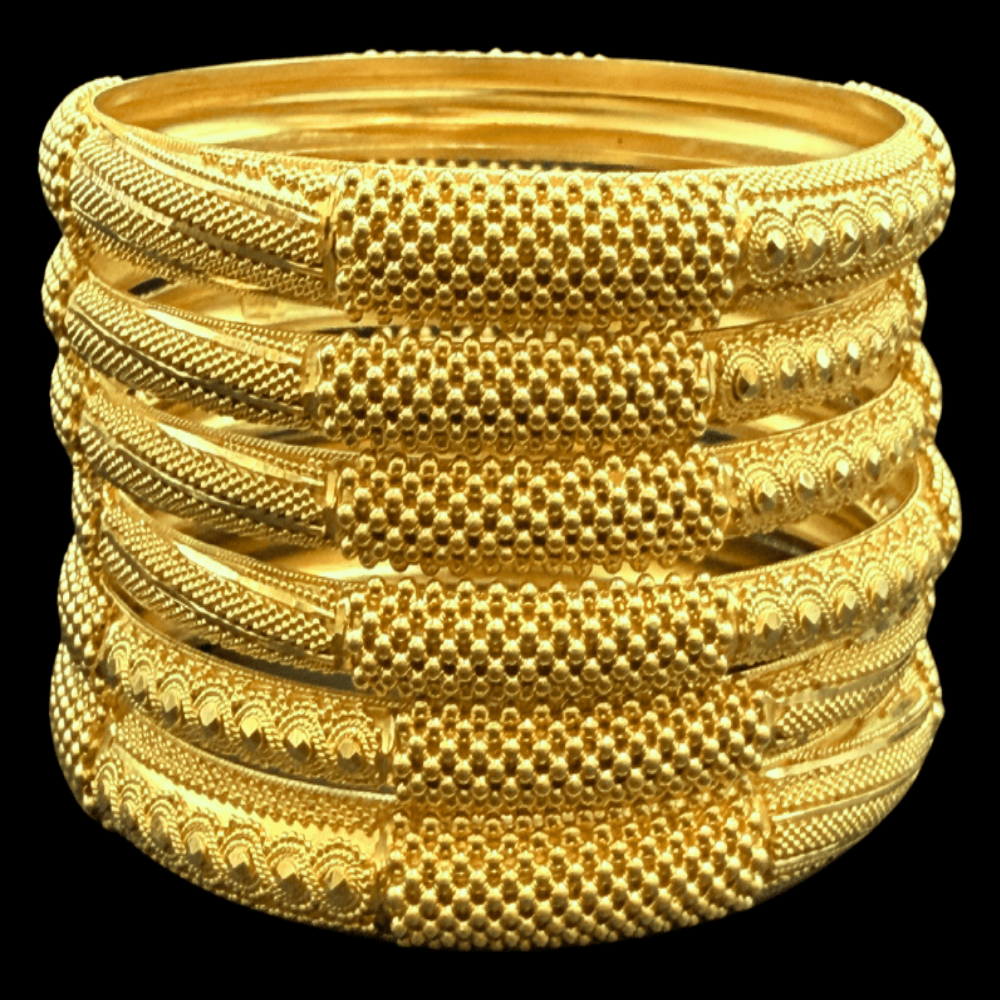 22k Gold Bangle Set (S)