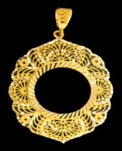 21K Gold Coin Frame