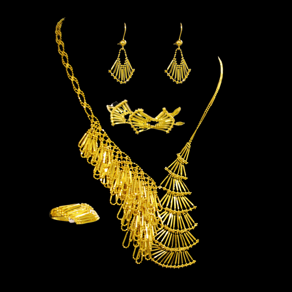21K Gold Necklace Set