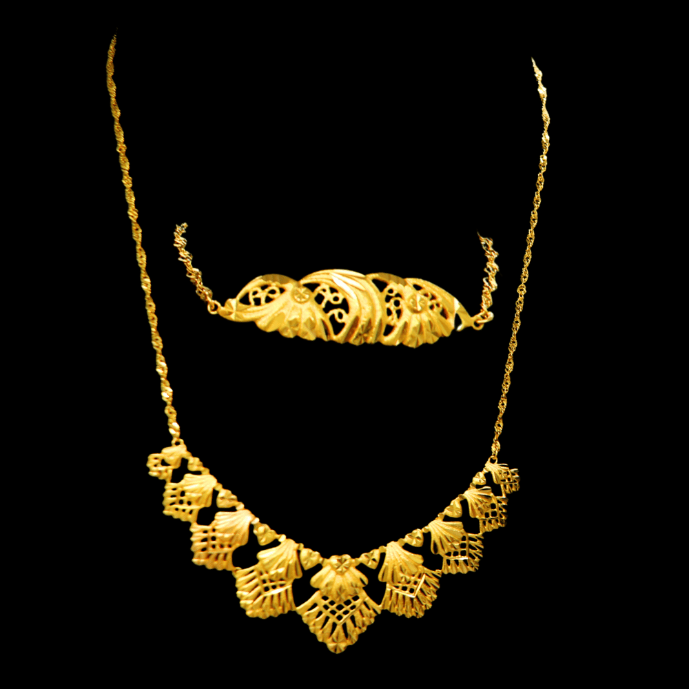 21K Gold Necklace Set