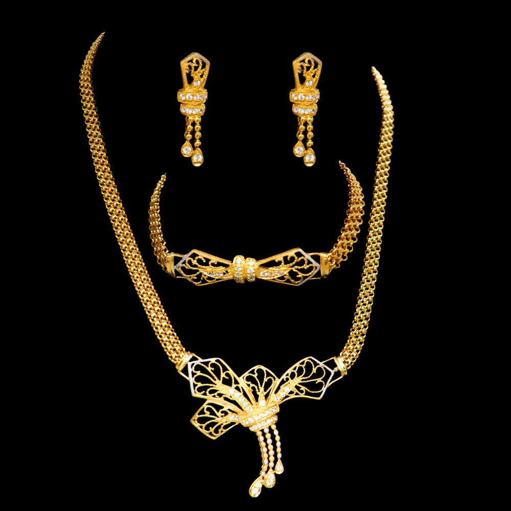 21K Gold Necklace Set