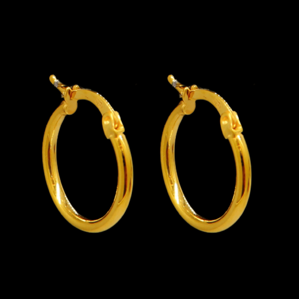 21K Gold Drop Earrings - SW33288