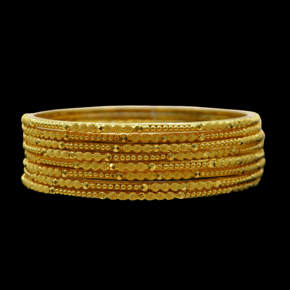 22k Gold Bangle Set (L)
