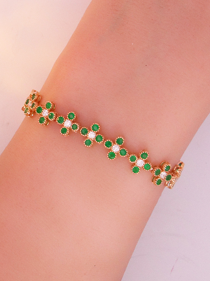 Diamond & Emerald Bracelet