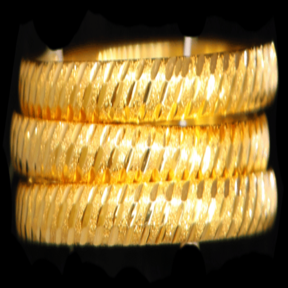 21K Gold Bangle Set (XL)