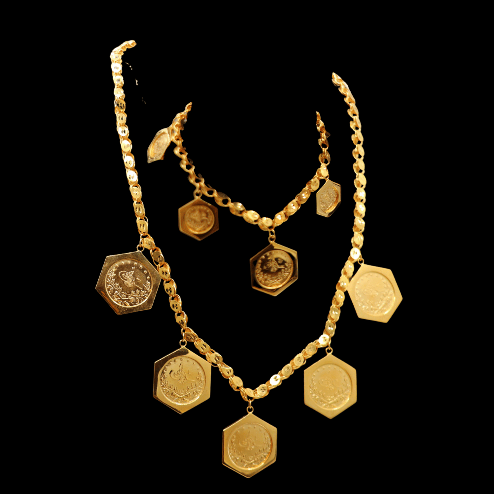 21K Gold Necklace Set