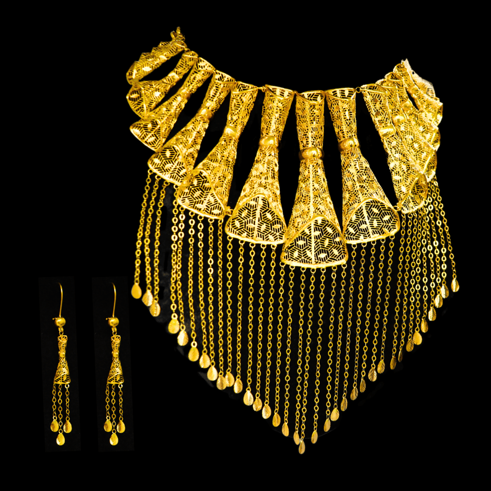 21K Gold Necklace Set