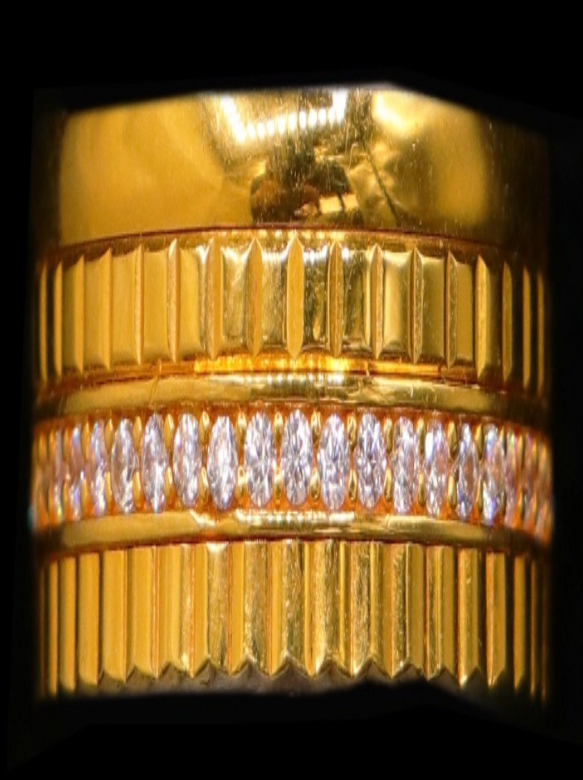21K Gold Engagement Band Size 8 - 29607