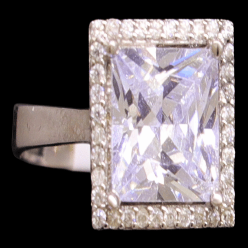 18K White Gold Bridal Ring