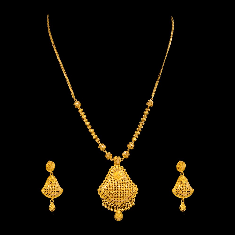 22K Gold Necklace Set