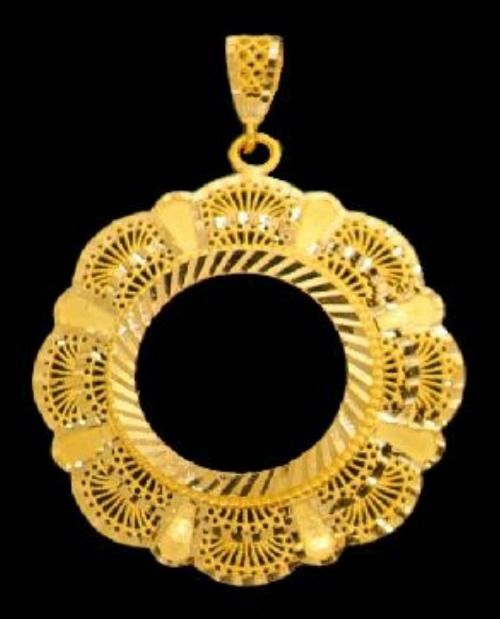 21K Gold Coin Frame