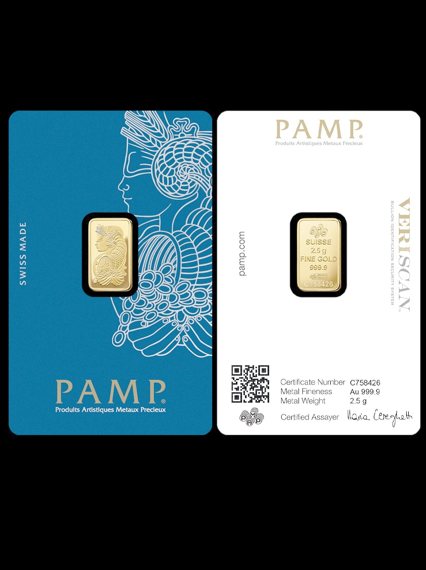 Fortuna Gold Minted Bar - 2.5g