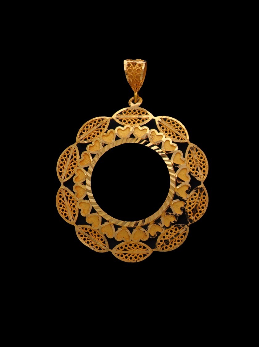 21K Gold Coin Frame