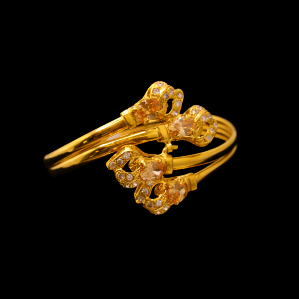 21K Gold Bangle Bracelet – SB28081 image 2 of 2