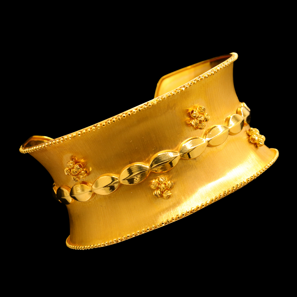 21K Gold Bangle Bracelet – SB25057 image 2 of 2