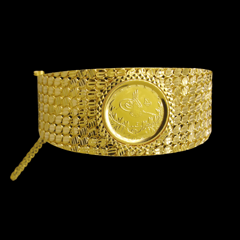 21k Gold Bangle Bracelet