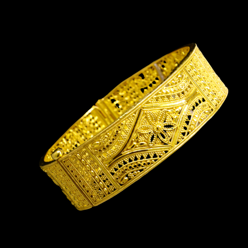 21K Gold Bangle Bracelet – SW26311 image 2 of 2
