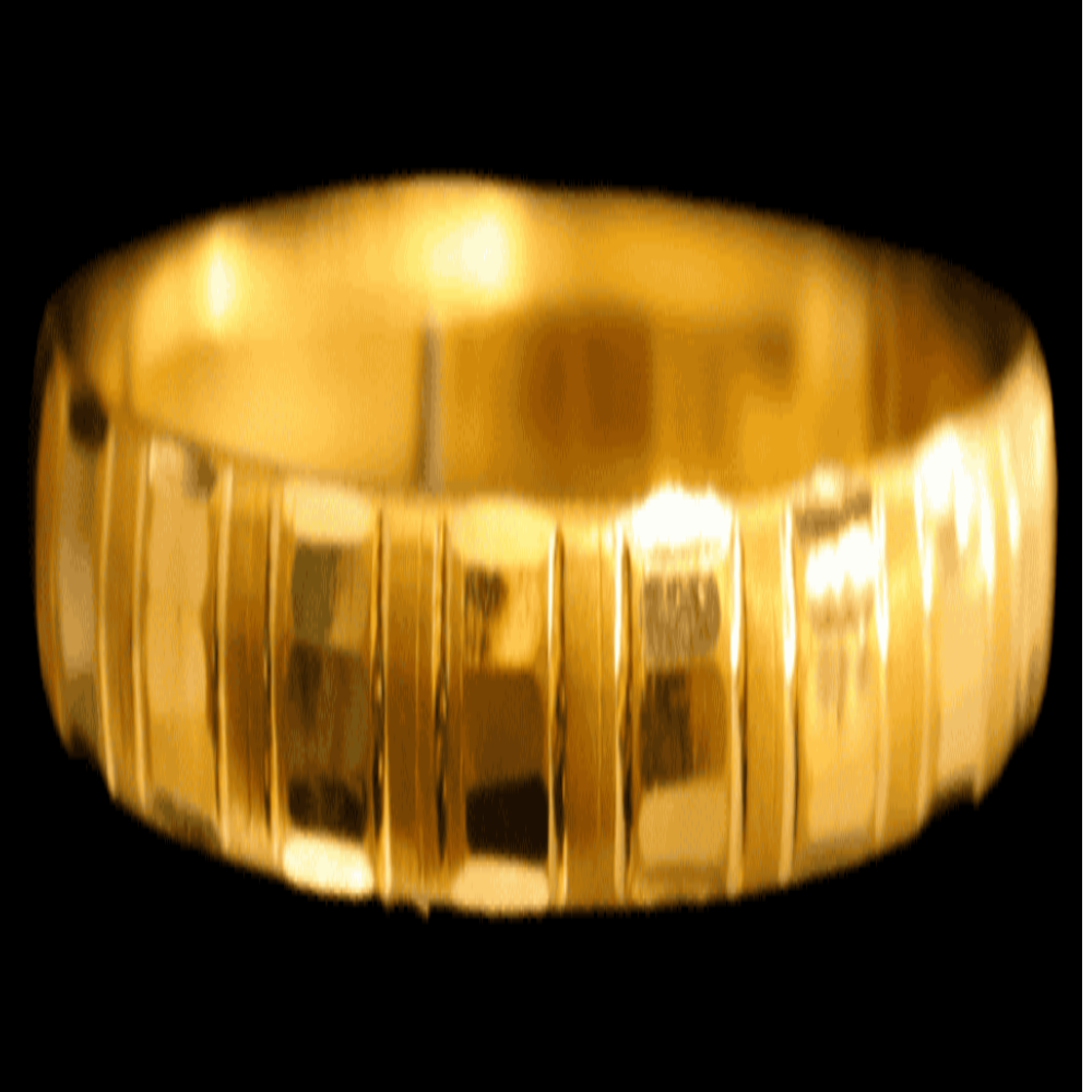 21K Gold Bangle Set OF 1 (S)