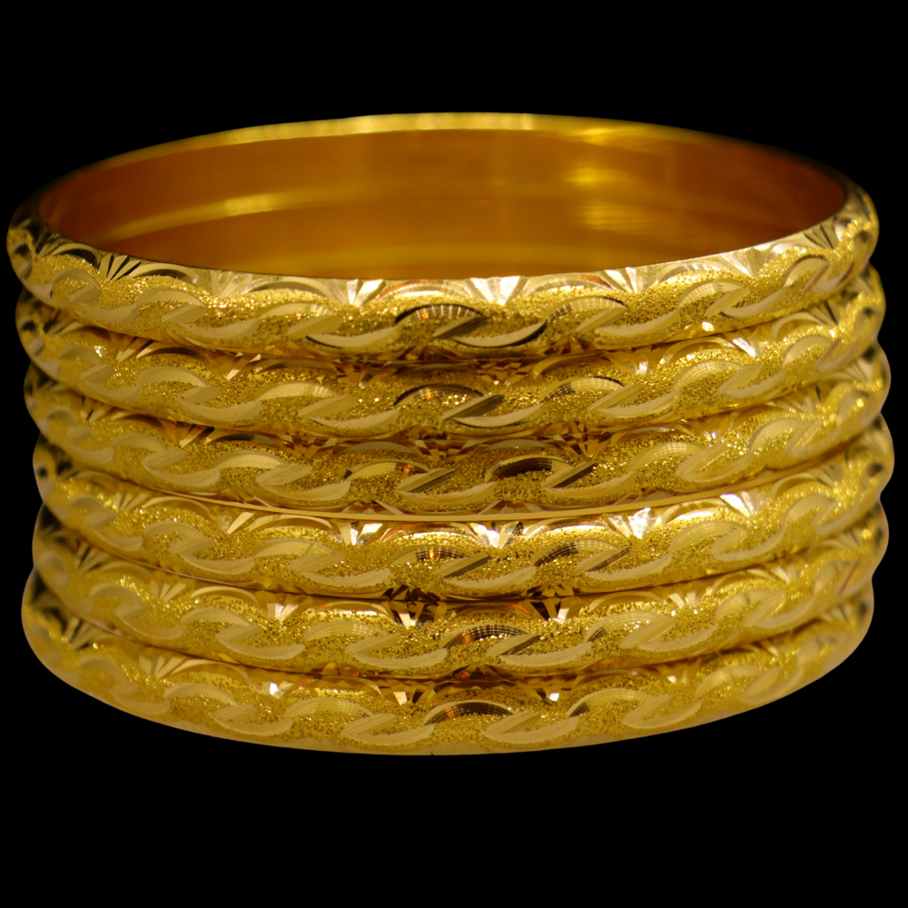 21K Gold Bangle Set, XL (22) – SW27346 image 2 of 2