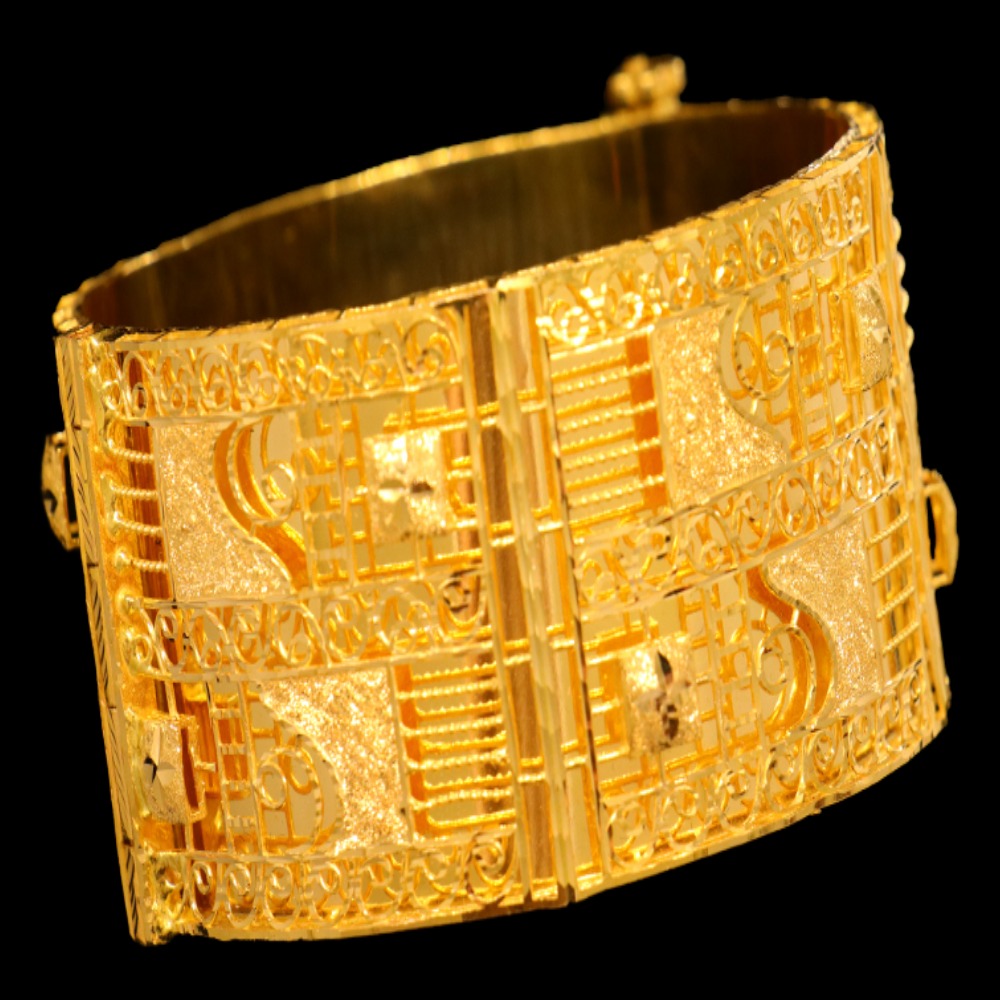21K Gold Bangle Bracelet – SW16246 image 2 of 2