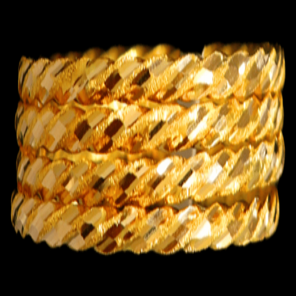 21K Gold Bangle Set (S)