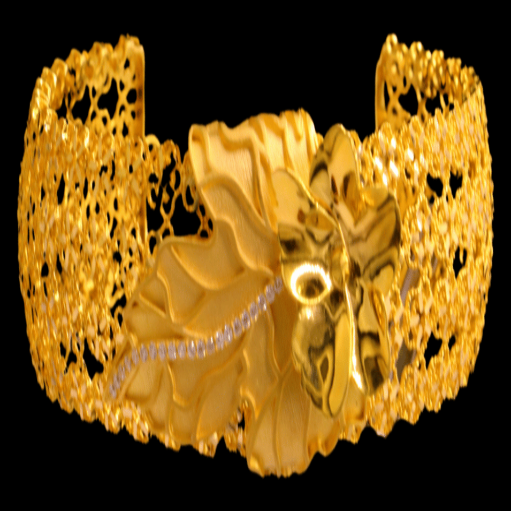 21k Gold Bangle Bracelet